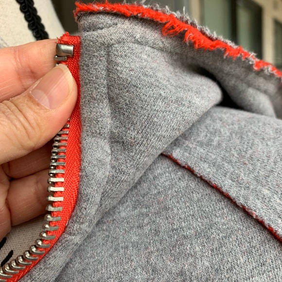 Lululemon jacket hoodie grey orange size 4 - Picture 8 of 16